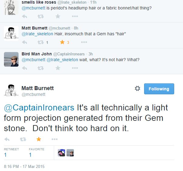 I’ve seen people debate on whether Peridot’s hair is hair or a helmet and just