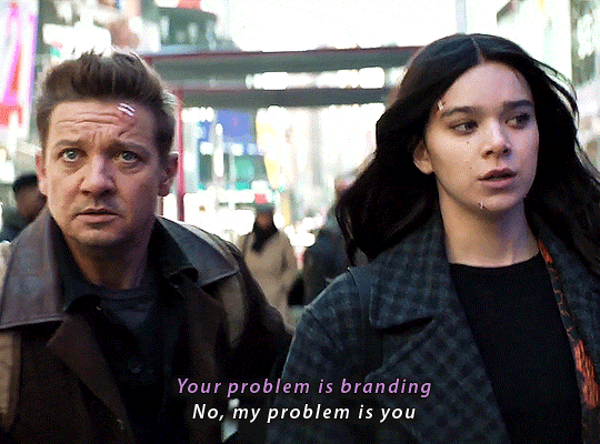 quantum-widow: KATE BISHOP and CLINT BARTON | Hawkeye (2021)↳As far as I’m concerned, we&