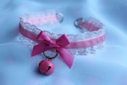 kittenribbonsshop:  Kitty Collar with a pink