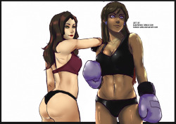 Asadfarook:  Boxing Korrasami. Got The Idea After I Saw This Reference Photos Of