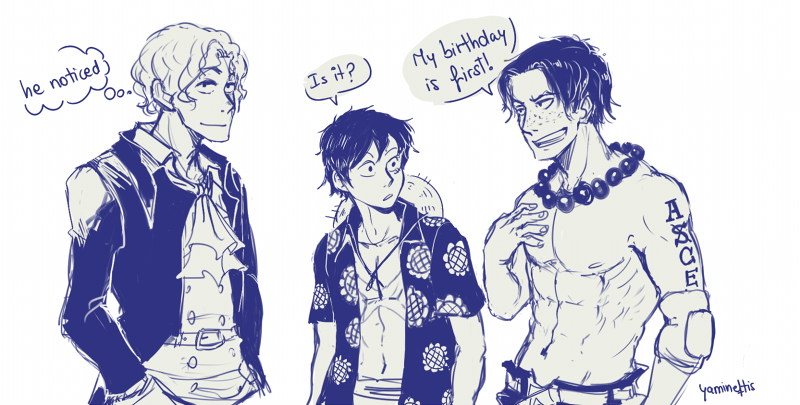 yamineftis:  Continuation of this comic Ace may have won but Sabo’s still a lil