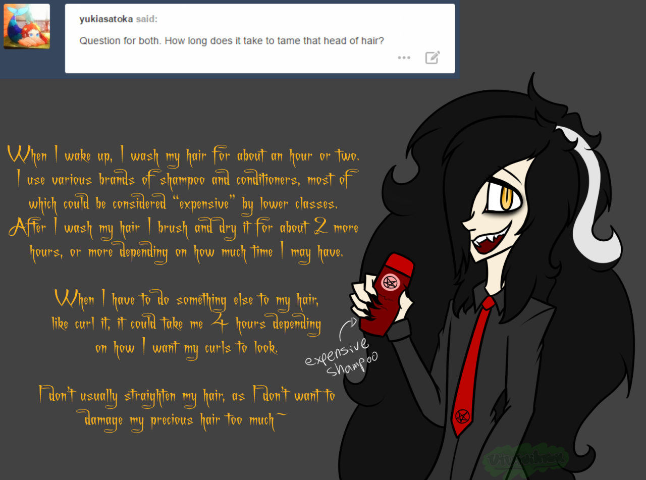vivivihrea:  “I don’t even know how daddy manages to keep his hair soft and untangled.”