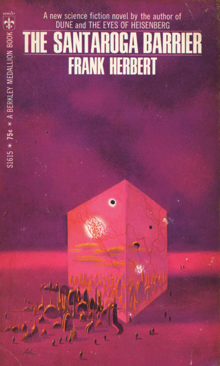 Paul Lehr (1930-1998) cover, “The Santaroga Barrier” by Frank Herbert, 1968