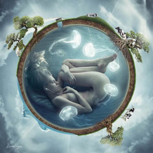 asylum-art-2:   					The captivating photos of Elena VizerskayaThe surreal and captivating photographs of the young Ukrainian photographer Elena Vizerskaya, who leads us into an ethereal universe through her portraits between dream and reality.