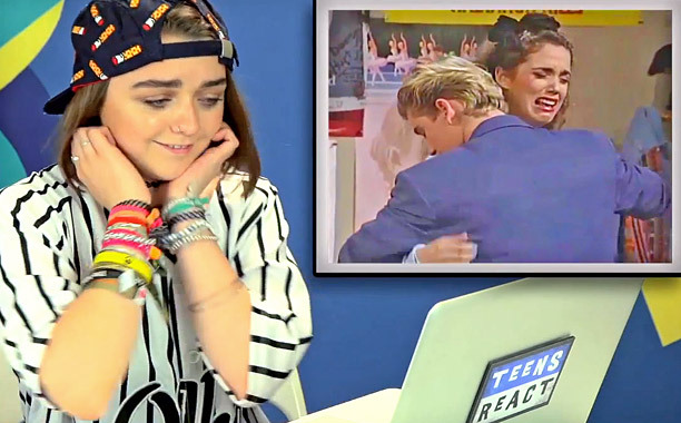 Ever wonder about Arya Stark’s thoughts on Screech?
Watch Maisie Williams’ hilarious reaction to seeing Saved By The Bell for the first time.