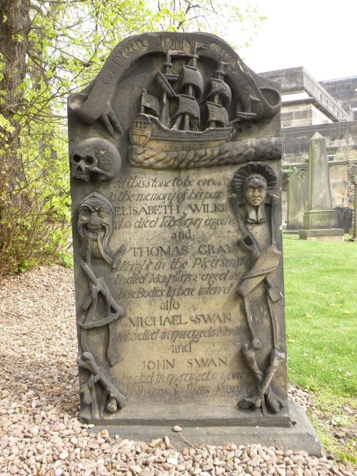 dustbinstudio: Interesting headstone in Old Calton Burial Ground. (Love the bit about being ‘unbodie