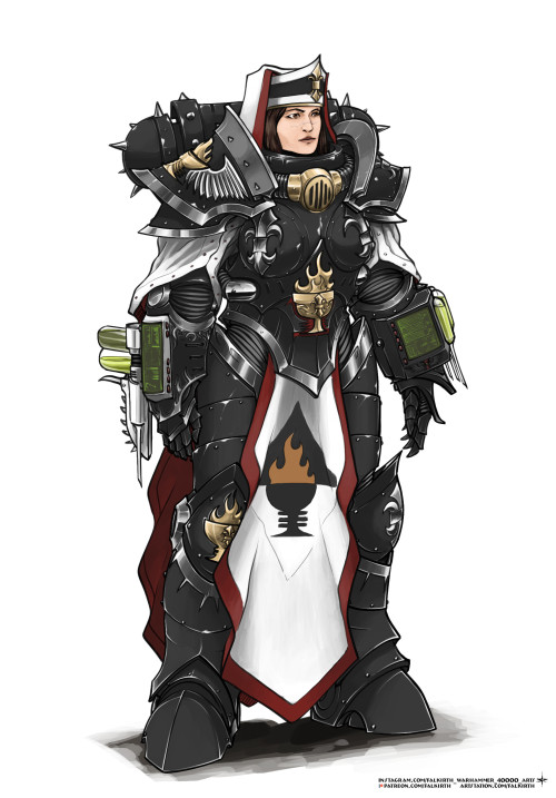 wh40kartwork: Sister Hospitaller by Yan Vereskov