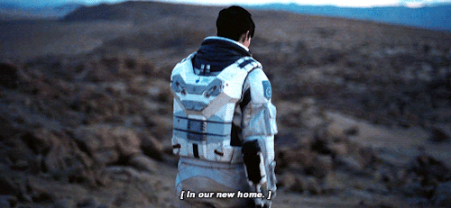 kaylapocalypse:movie-gifs: Brand. She’s… out there. Setting up camp. Alone, in a strange galaxy.i wa