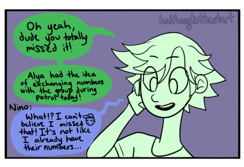 halfwaytothestart: WRONG NUMBER :Day 24 @miraculousfluffmonth Bonus: Of course she’ll tell Mari everything 
