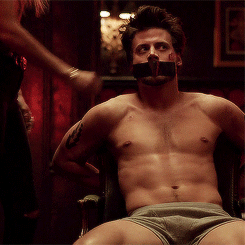 malecelebunderwear:  hotmengifs:François Arnaud in the pilot of Midnight, Texas. the bounce in the second gif tho