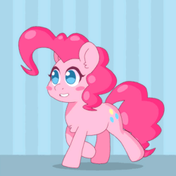 burgerkiss: omegaozone:  omegaozone:  Panka is coming for your booty. Just a small walk cycle test.  Booty seeking intensifies.  a Pinkie Pie can run about 420 kph  x3