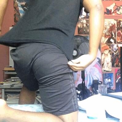 cakebatterbutter:my ass looks fucking huge in these shorts jesus