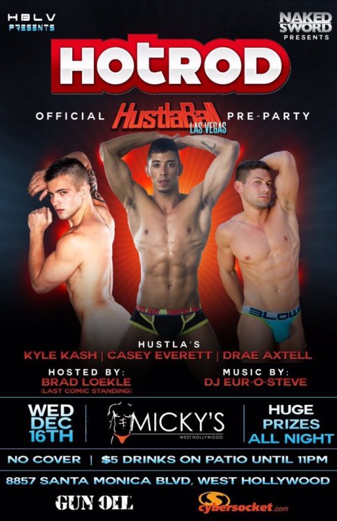 gayweho:  RT @kylekashxxx: Hey #LosAngeles we’re bringin the heat @ the @HustlaballLV preparty @MickysWeHo this Weds! @GayWeHo @gay_losangeles https://t.co/7Q8nXP5ttt