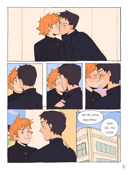 norainacad:kagehina comic that i made! i wanted to do something based on their graduation and that t