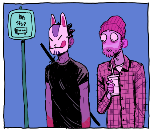 notmusa:   tohdaryl said: What happens if Ian meets Fox Mask Man? :D  clearly bffs 