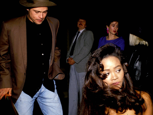  Brad Pitt and Robin Givens, 1989    How the hell did he go back!?! You never go