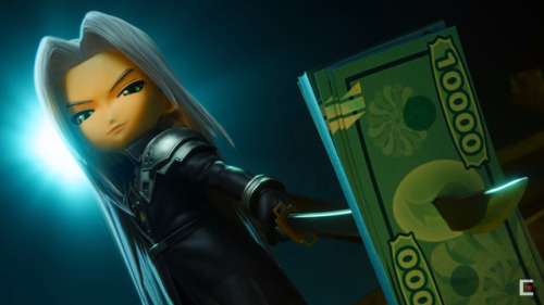 asreoninfusion: This is the money Sephiroth. Reblog to also have 10,000 yen notes thrust at you on t