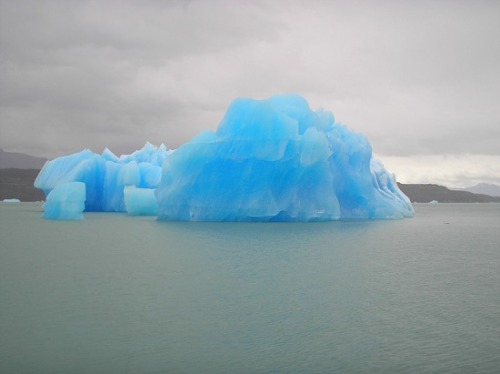  fun fact: blue icebergs are the sides that were previously underwater and flipped over; it’s blue because of the lack of oxygen in the ice and therefore it reflects light differently and appears of a blue colour! 