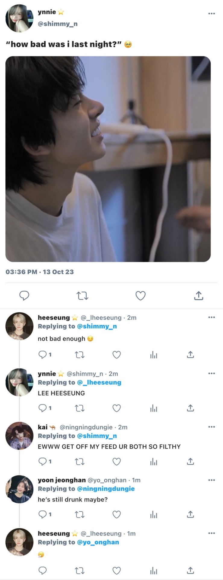POSTING ABOUT UR DATING LIFE W/ LEE HEESEUNG (pt2!)