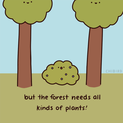 chibird:Plant diversity is important, and human diversity is too! I’m glad we’re all different, and 