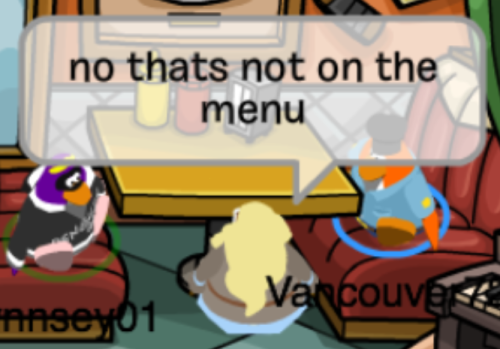 nowaclubpenguinblog:  she really did not want to take my order 
