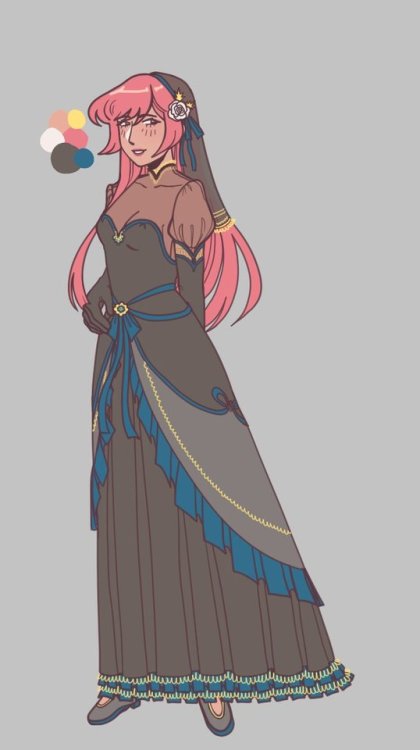 natade-art: a cherche dress i designed for fun recently and forgot to post (click for higher quality