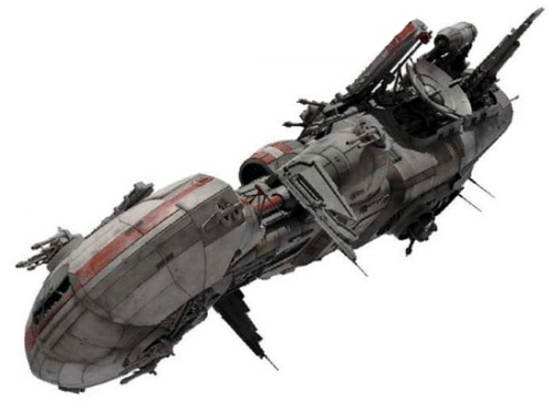 Braha’tok-class gunships, also known as Dornean gunships, were an anti-starfighter craft used by the