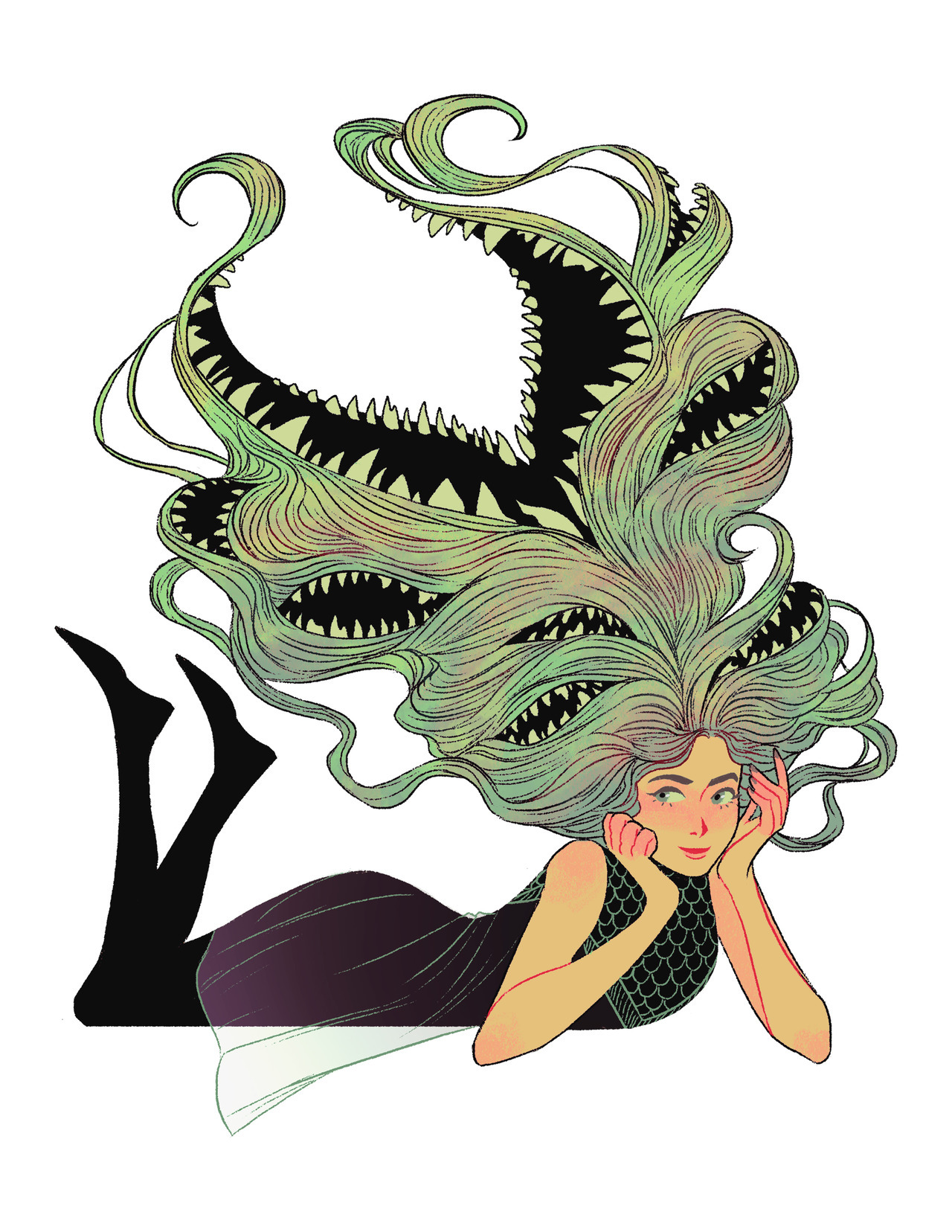 gabriellemkari: Hair Monster Gals for fun