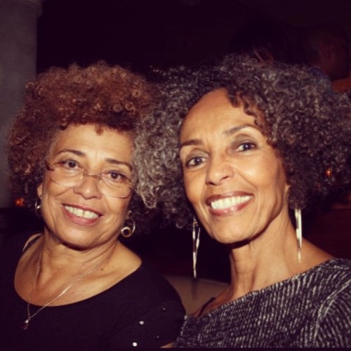 when #angeladavis was unjustly incarcerated her sister, fania, toured the world to help spread aware