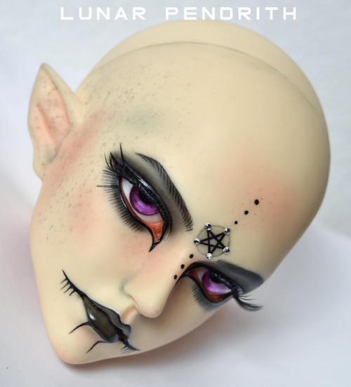 Doll In Mind Event head - Face Up &amp; ModCleaned up modification on ears and did face up.