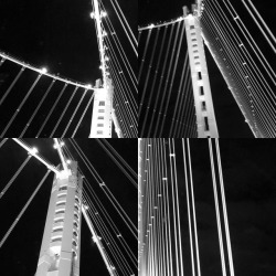 Bay Bridge Abstract BnW  (at San Francisco-Oakland