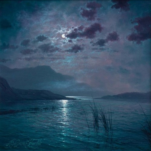 myfairynuffstuff:Andrew Grant Kurtis - Lakeland Sparkle. Oil on canvas.