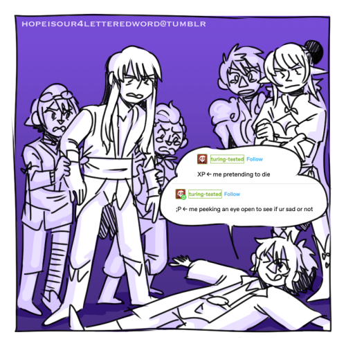 sad team dad (derogatory)[Image 1 ID: A one-panel comic with white figures on a gray-to-purple gradi