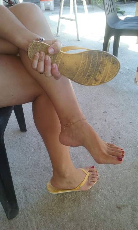 A sandal ready for spanking.