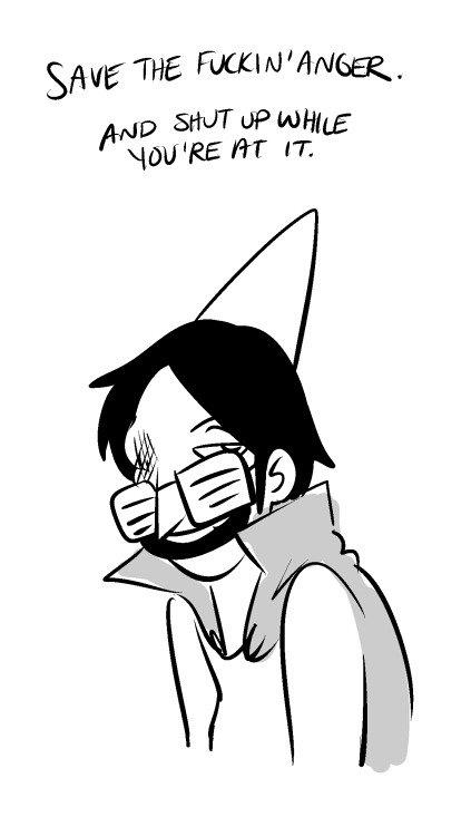 plebcomics:been sitting on this comic for a bit now since i wasnt sure how to convey the point. which is both sides need to stop running their fuckin mouths about whether or not hes guilty or innocent and just wait for the due-fuckin-court process. THEN