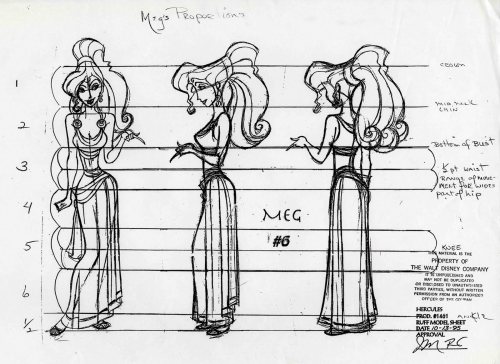 Meg model sheets