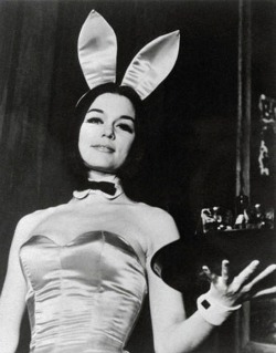     Gloria Steinem, leader of the women’s liberation movement, undercover as a Playboy bunny.  Badass 