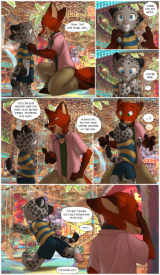 ktrk5:agentexeider:lassenby:A Zoodistopia comic… Nick taking off some kid’s tame collar at Wild Times :’) background source [x]Wow….powerful. Can you imagine such a world. Part of me doesn’t want to. I would feel for these preds is that was