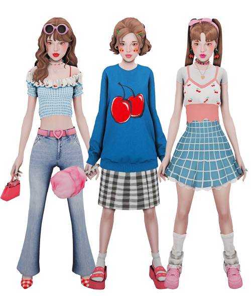 creamworld:✧ cookie style 02-② cherry-girl lookbook (2) (&gt;’-’&gt;)   ─‥。─‥˚ c