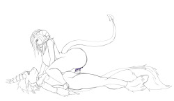 Annex Pinned Down By Devina A Sketch Commission For Fluffybastion At Fa  Of His