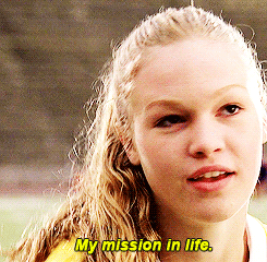 fitspocouture:  toethefinishline:   #i want to thank not only god but jesus for this female character  I love this!!  What’s this movie called?  10 THINGS I HATE ABOUT YOU!! <33