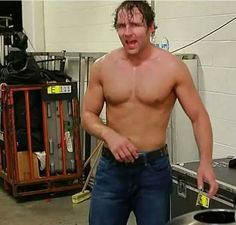 male-celebs-naked:  Dean Ambrose 2See more here