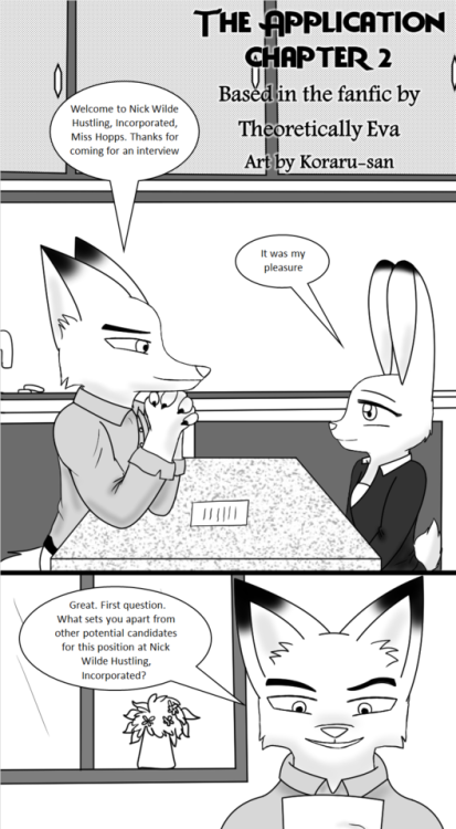  The Application 2 by TheoreticallyEva Comic commission asked by my dear friend @cimar-of-turalis-wi