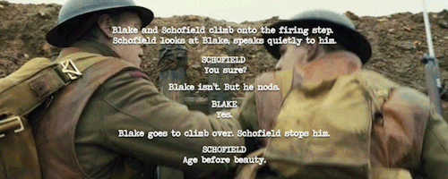 1917 (2019) Dir. Sam Mendes + Favorite Lines From 1917 Screenplay 