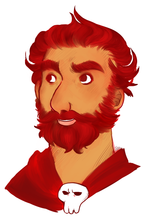 notfaquarl: I wanted practice drawing beards, so I drew that one guy from that one comic and yo