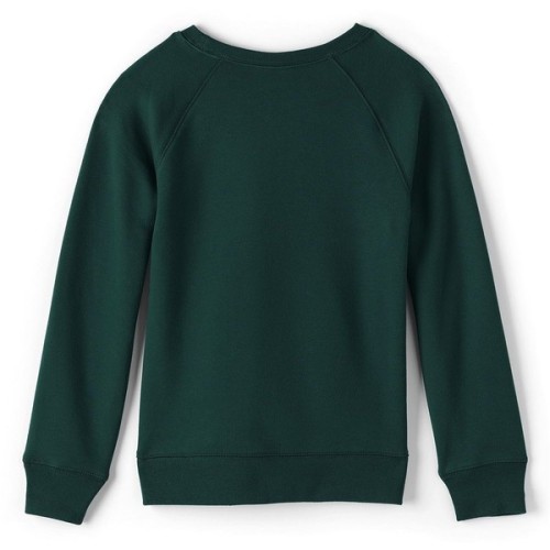 School Uniform Crew Sweatshirt ❤ liked on Polyvore (see more green crew neck sweatshirts)