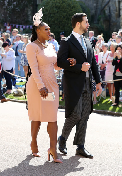 drubles-bestgum1:Tennis legend Serena Williams and her husband Alexis Ohanian arrive at St. George’s Chapel, Windsor for the royal wedding of Prince Henry of Wales to Meghan Markle. May 19, 2018