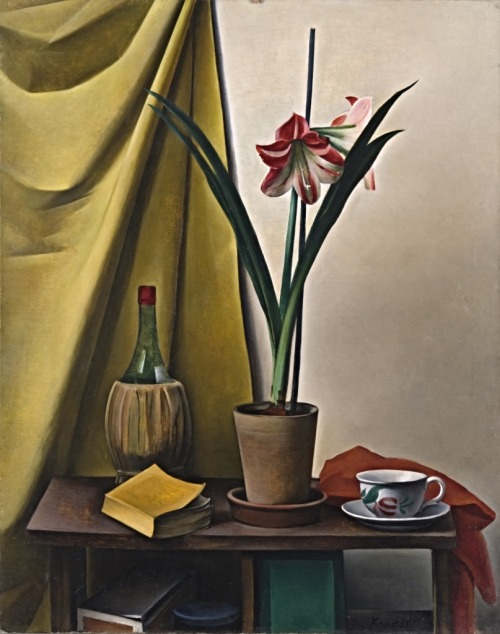 Still Life III with Amaryllis  -   Alexander Kanoldt , 1926..German, 1881-1939Oil on canvas,