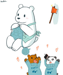 moonplata:  they are so cute!! i love ice bear doodle 