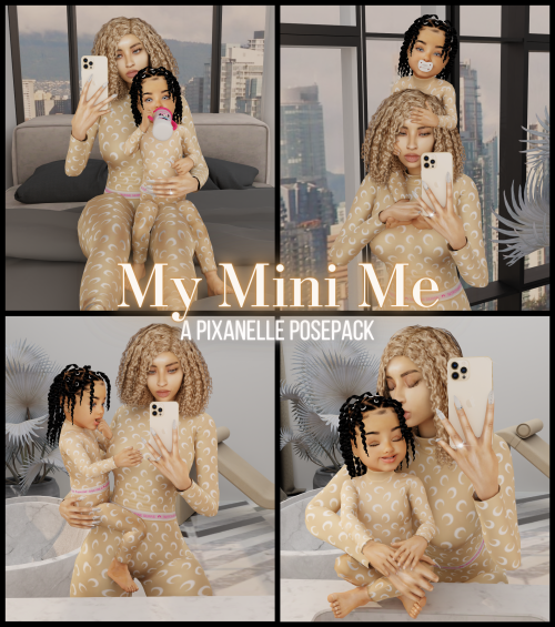 My Mini Me Posepack  ‍  Hey babies! Here&rsquo;s a new mommy and me posepack for your a